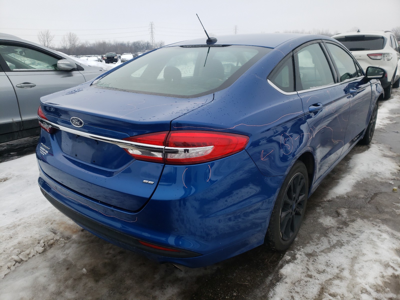 Photo 4 from auction – 2017 FORD FUSION SE with VIN 3FA6P0H70HR205889