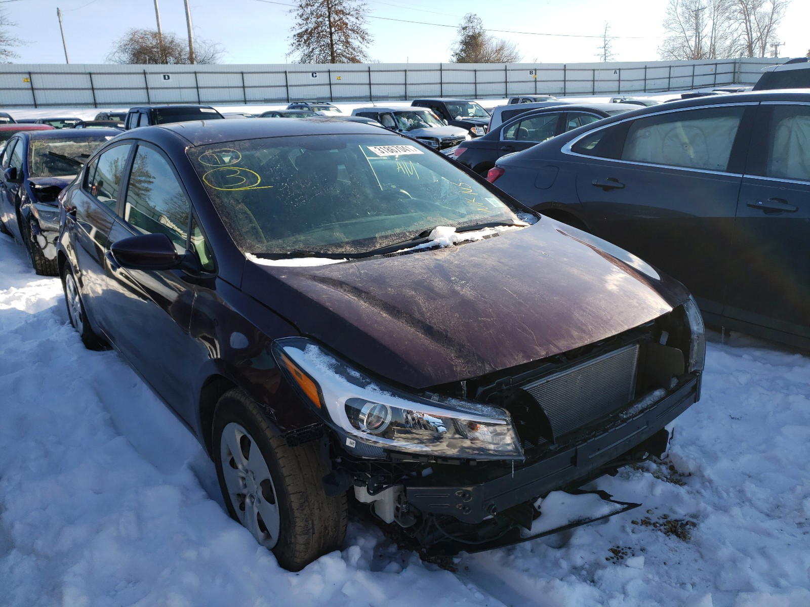 KIA FORTE LX 2017 with VIN 3KPFK4A71HE089684 - Photo from auction