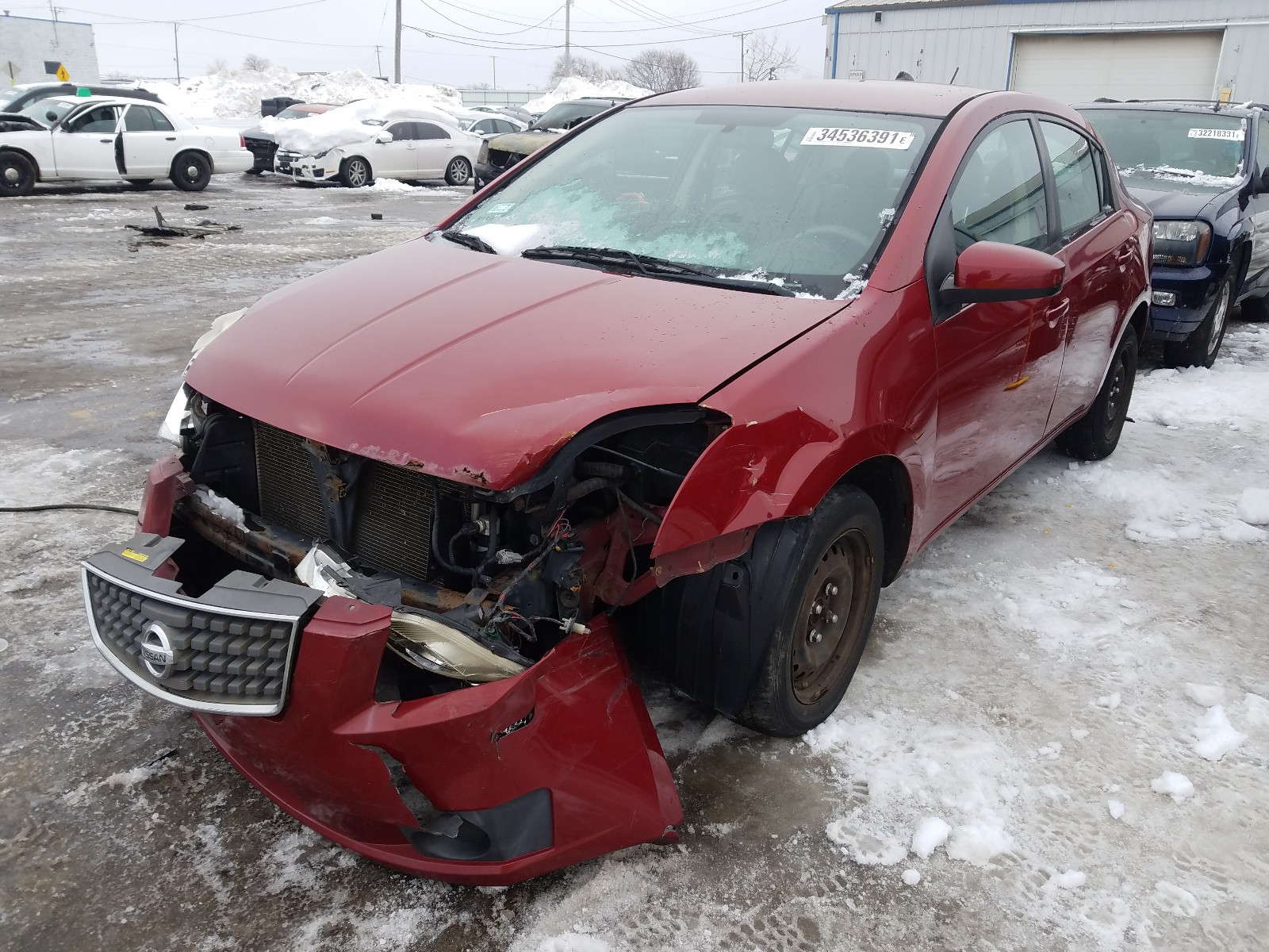 Photo 2 from auction – 2007 NISSAN SENTRA 2.0 with VIN 3N1AB61E67L618130