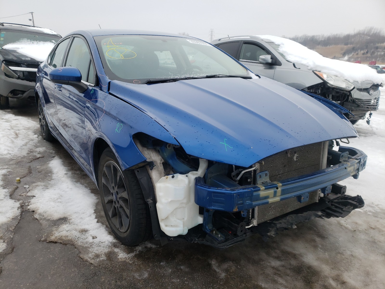 FORD FUSION SE 2017 with VIN 3FA6P0H70HR205889 - Photo from auction
