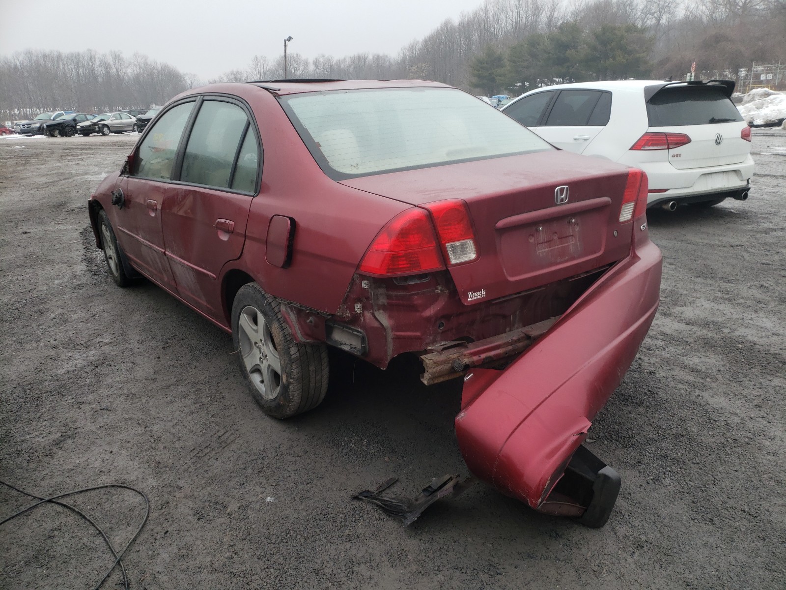 Photo 3 from auction – 2005 HONDA CIVIC EX with VIN 2HGES26795H557882