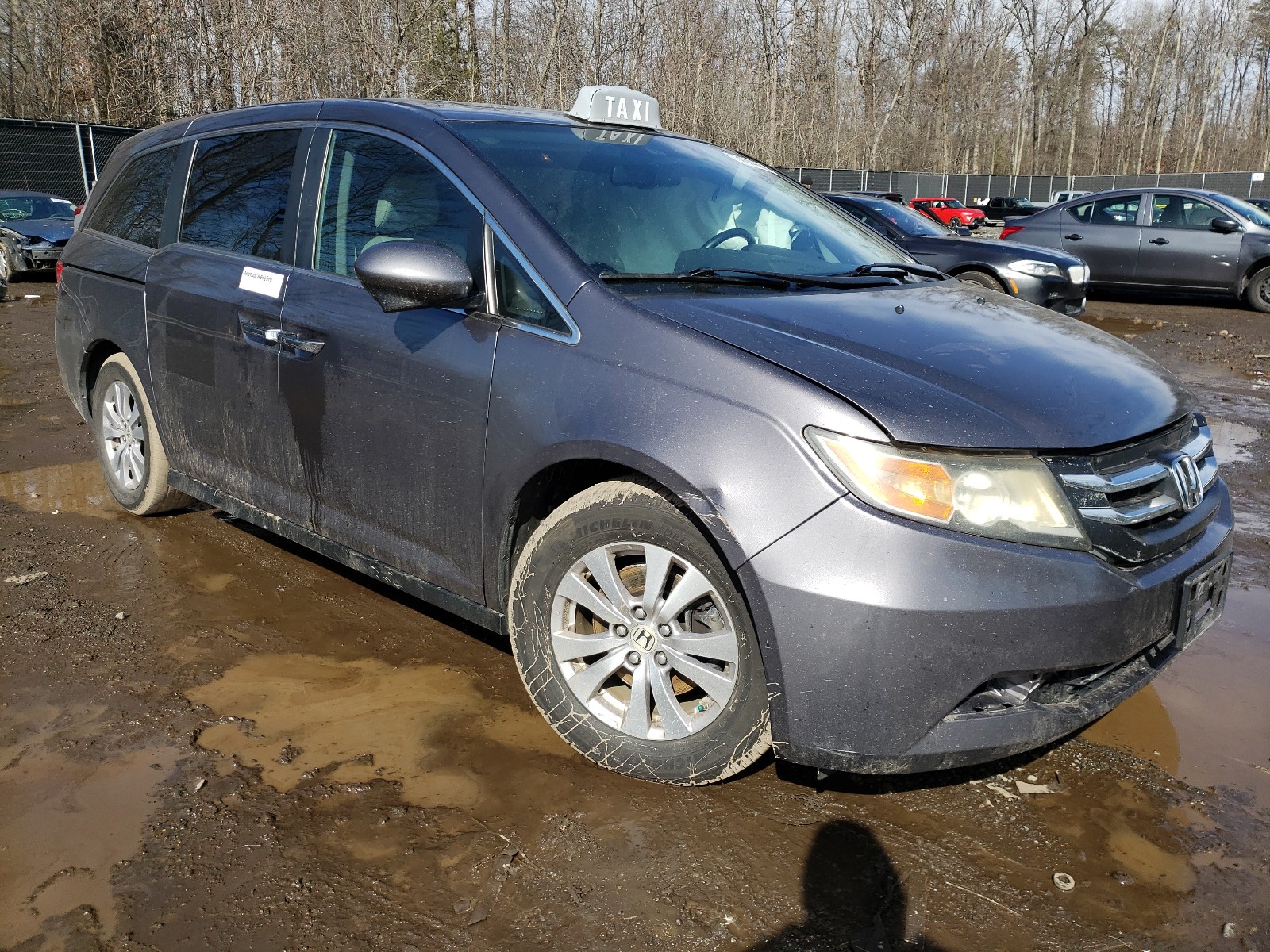 HONDA ODYSSEY EX 2014 with VIN 5FNRL5H60EB101861 - Photo from auction