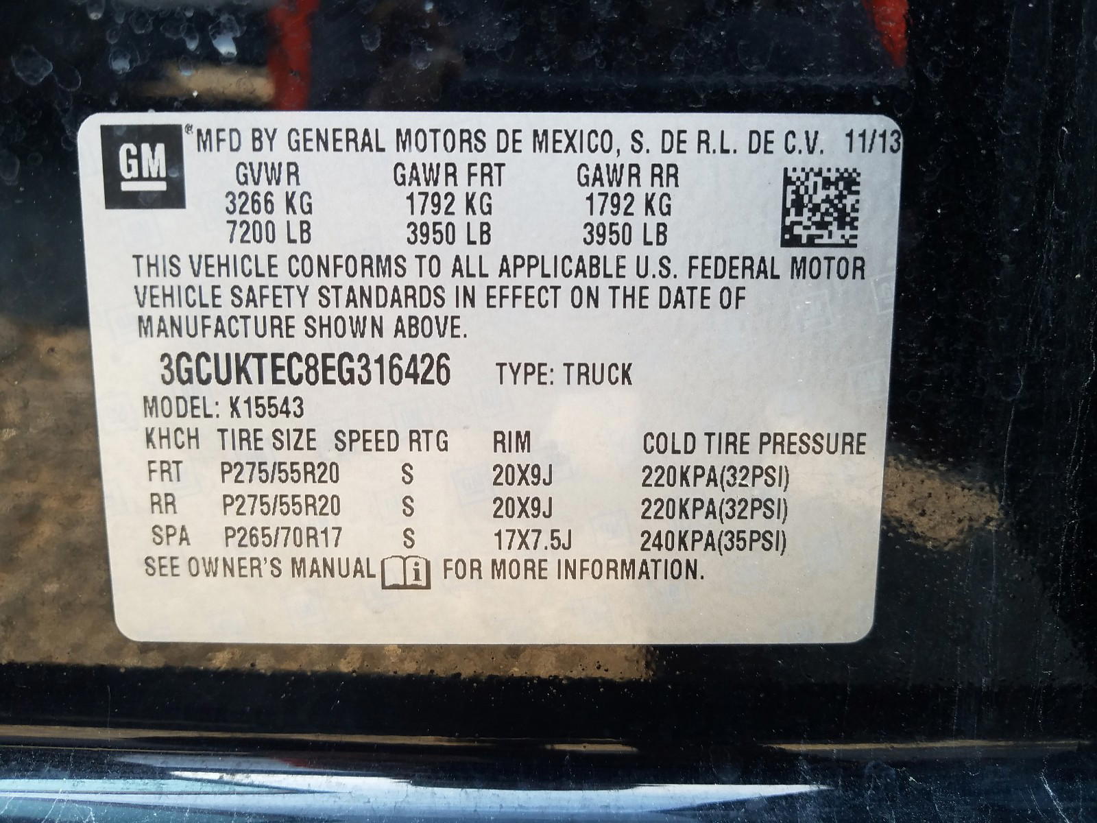 Photo 10 from auction – 2014 CHEVROLET SILVERADO with VIN 3GCUKTEC8EG316426