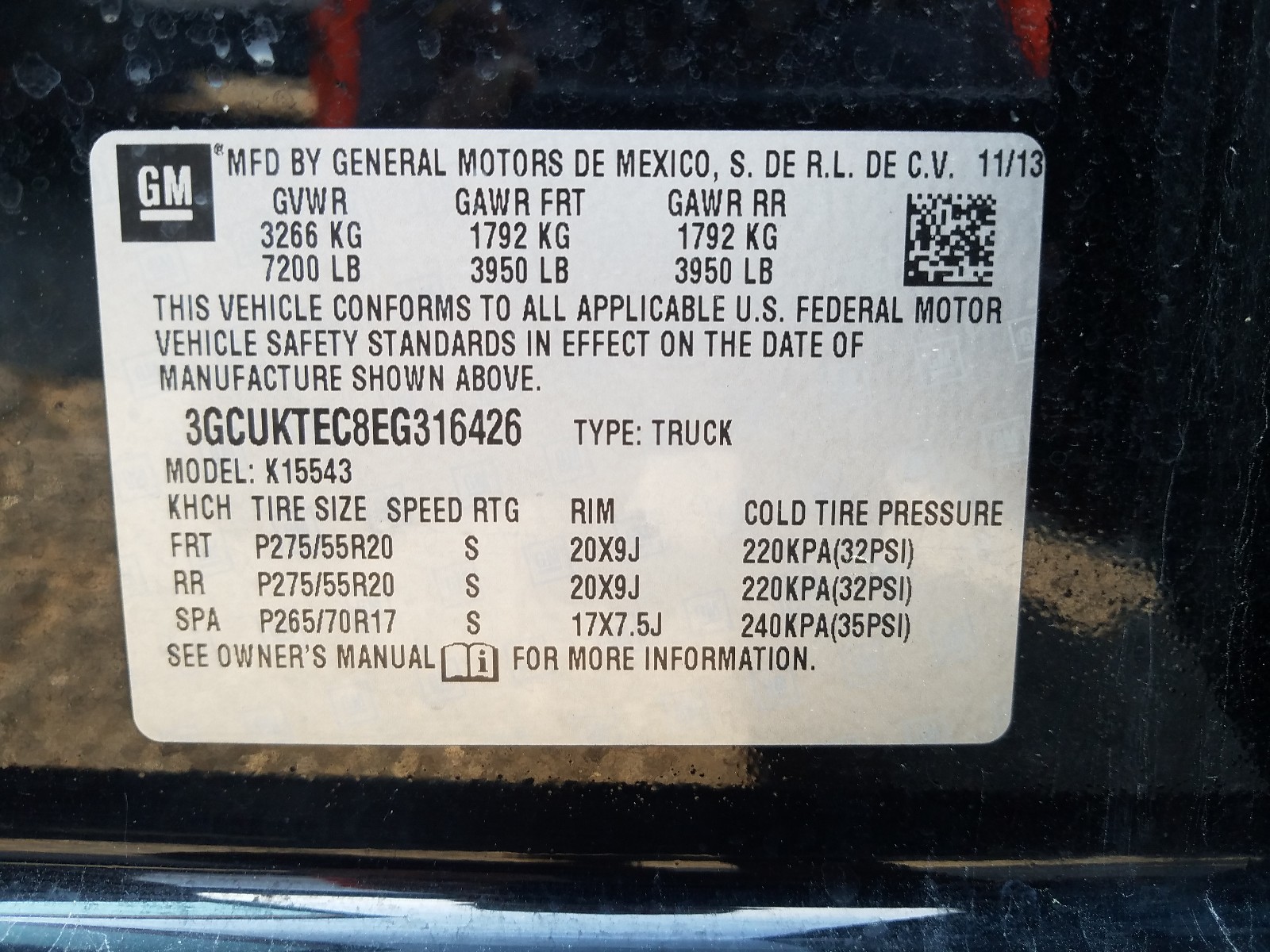 Фото 10 с аукциона – 2014 CHEVROLET SILVERADO с VIN 3GCUKTEC8EG316426