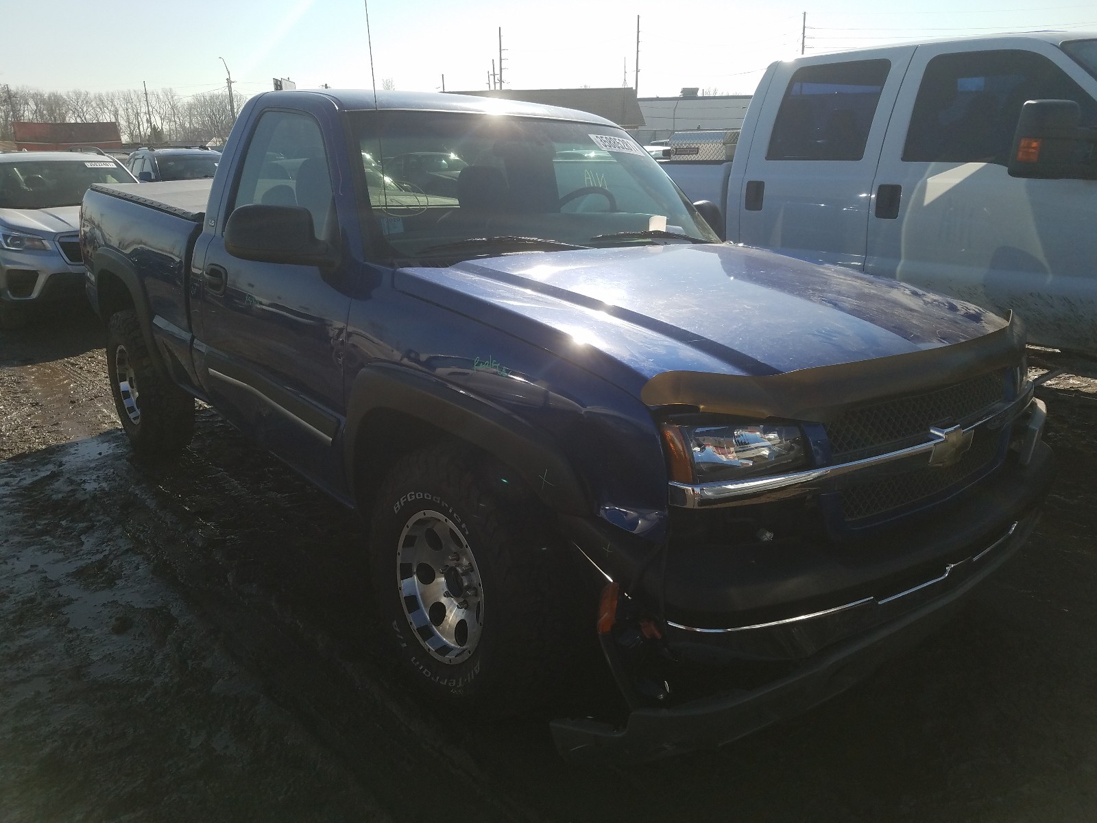 CHEVROLET SILVERADO 2003 with VIN 1GCEK14T93Z277305 - Photo from auction