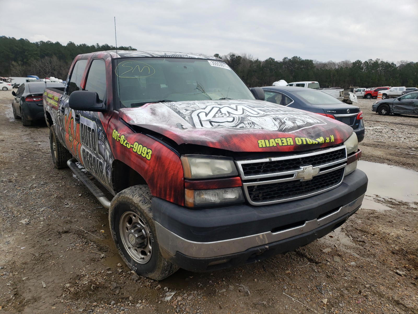 CHEVROLET SILVERADO 2007 with VIN 1GCHK23D27F120865 - Photo from auction