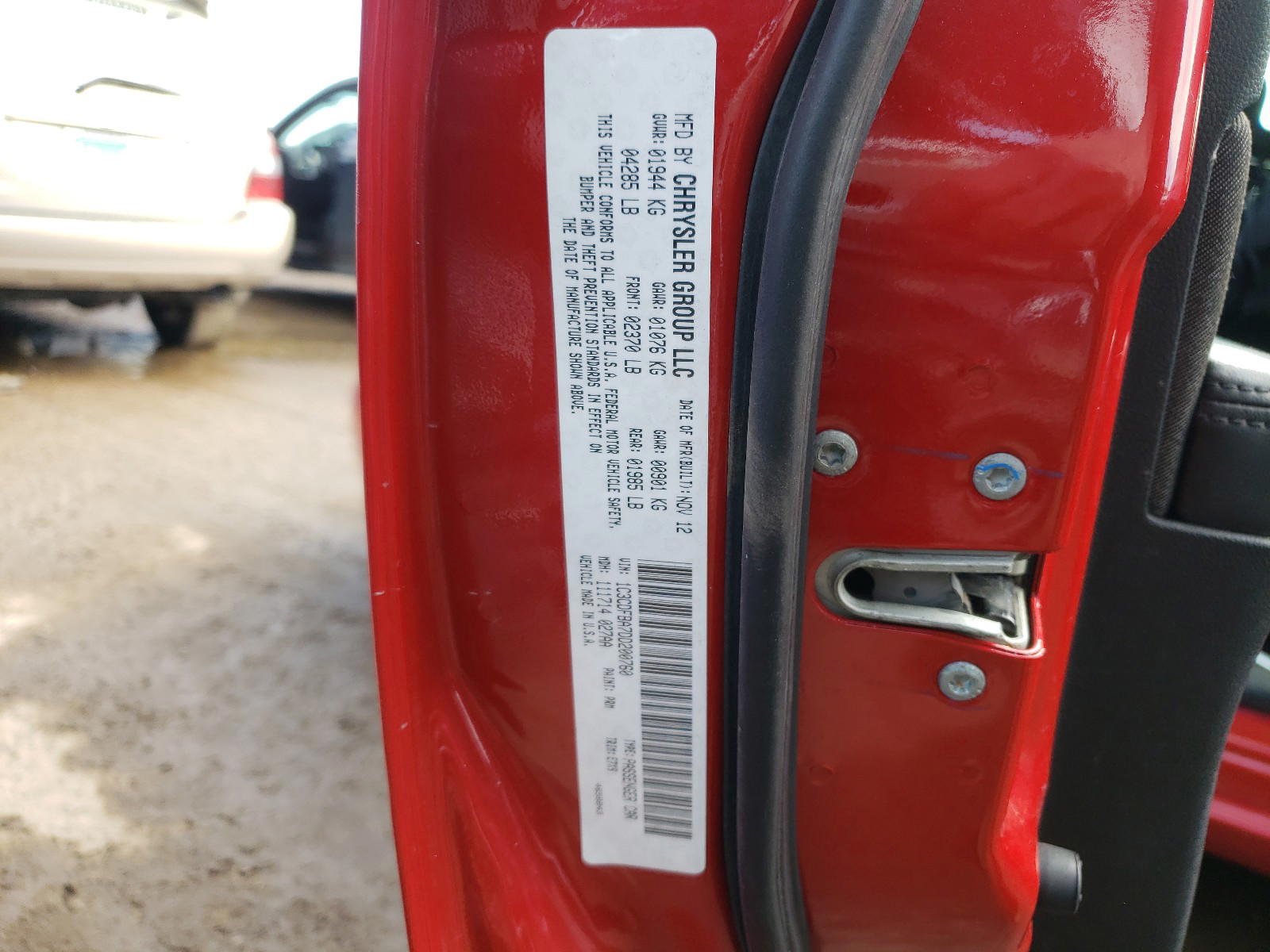 Photo 10 from auction – 2013 DODGE DART SXT with VIN 1C3CDFBA7DD200760