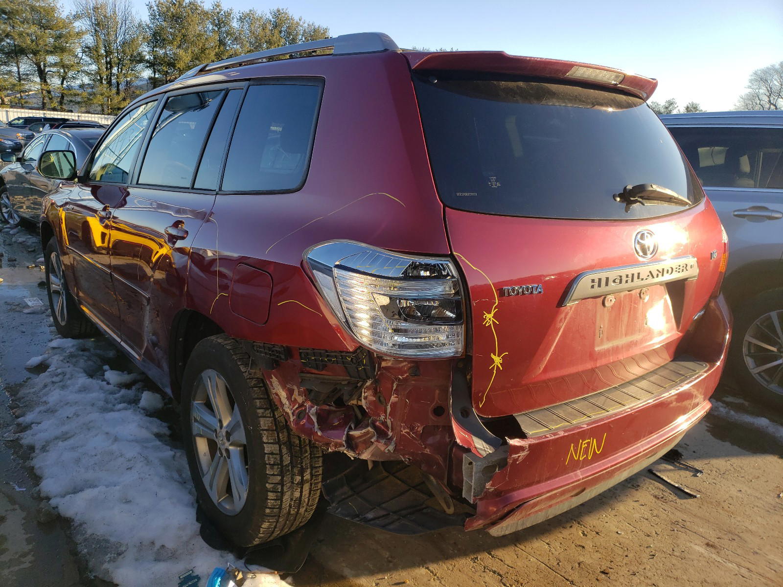 Photo 3 from auction – 2008 TOYOTA HIGHLANDER with VIN JTEES43A182080903