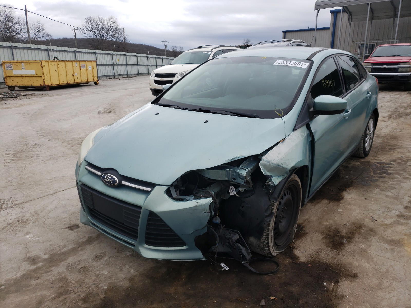 Photo 2 from auction – 2012 FORD FOCUS SE with VIN 1FAHP3F23CL413709