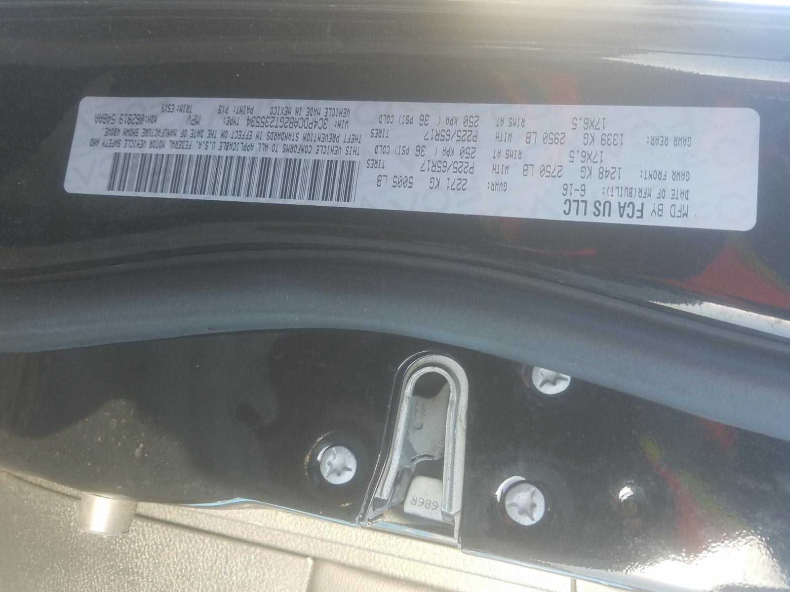 Photo 10 from auction – 2016 DODGE JOURNEY SE with VIN 3C4PDCAB2GT235534