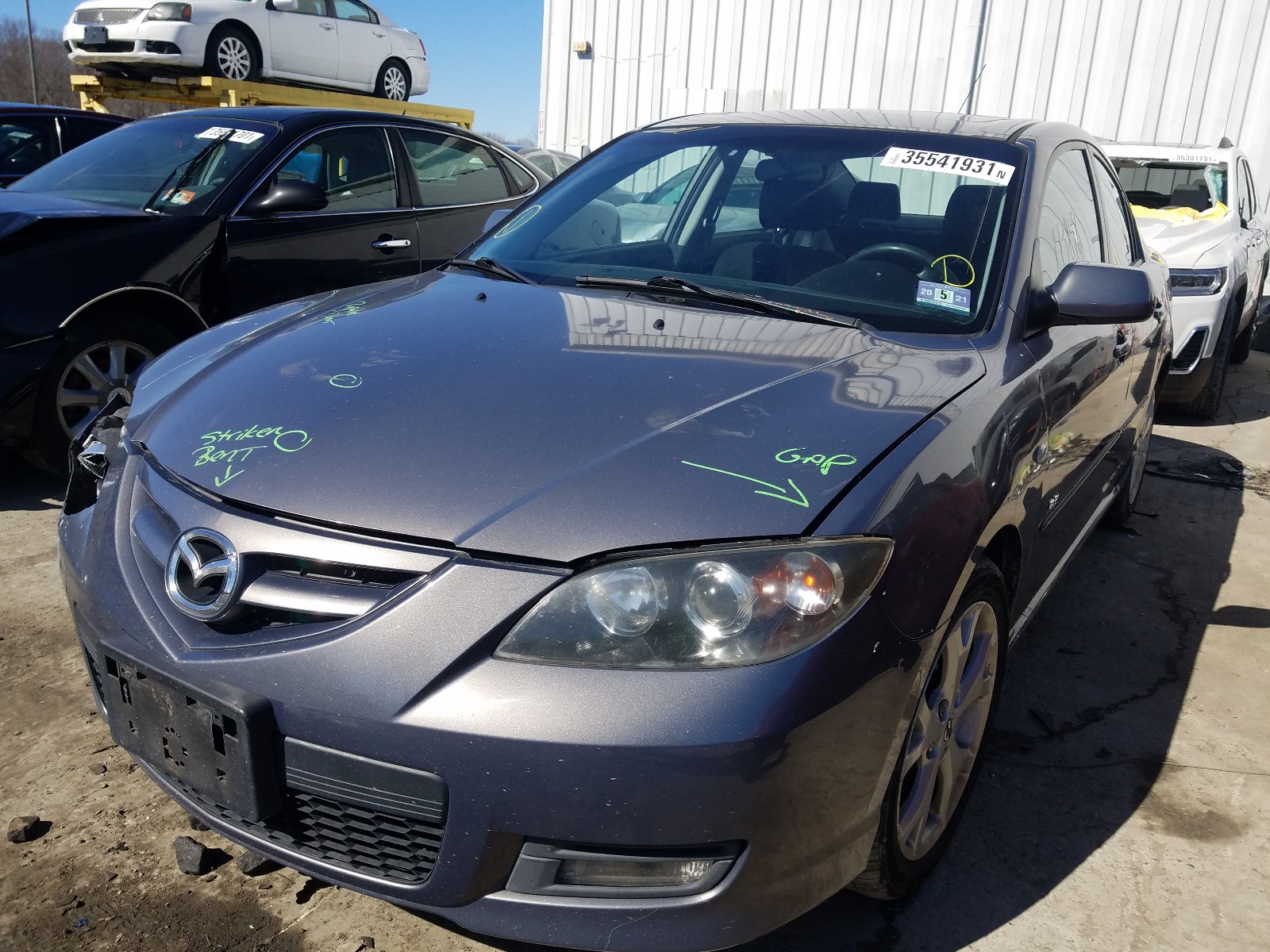 Photo 2 from auction – 2007 MAZDA 3 S with VIN JM1BK323771739527