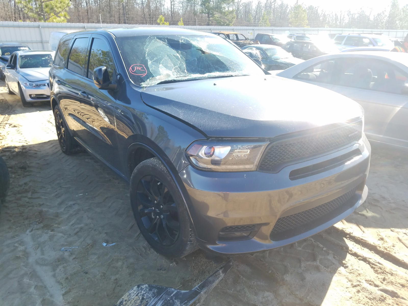 DODGE DURANGO GT 2019 with VIN 1C4RDHDG0KC525207 - Photo from auction