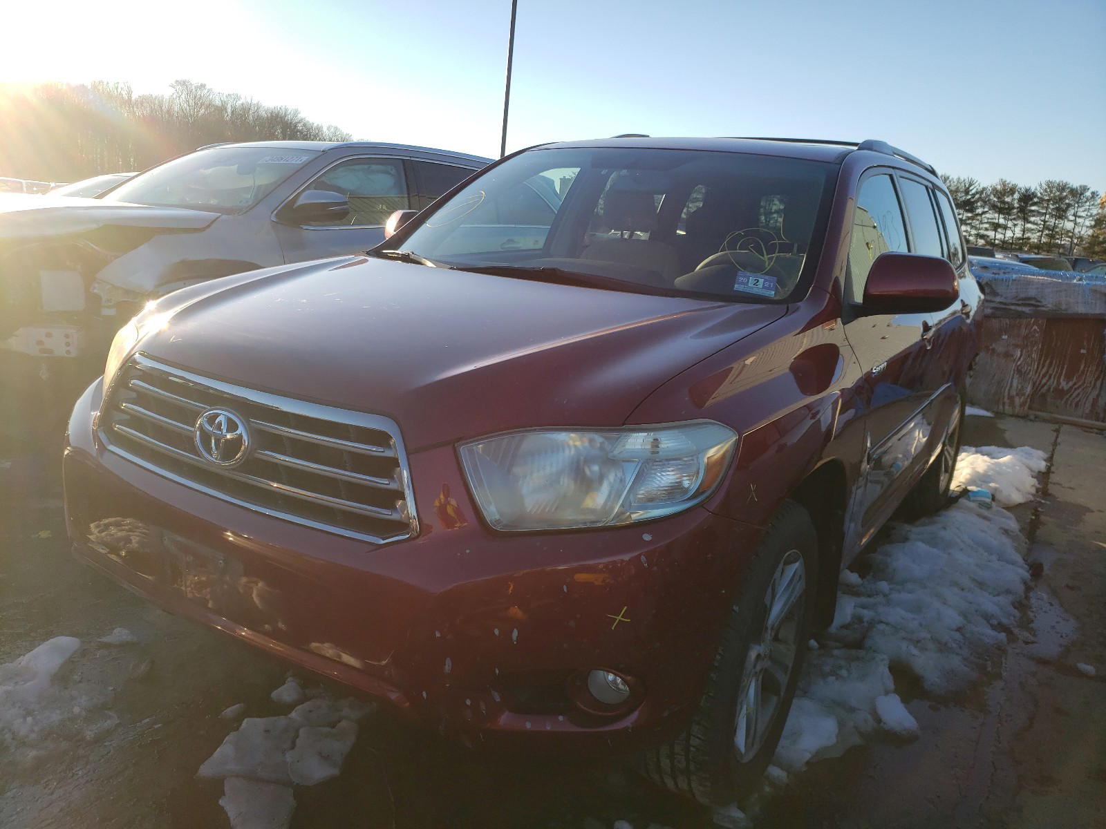 Photo 2 from auction – 2008 TOYOTA HIGHLANDER with VIN JTEES43A182080903