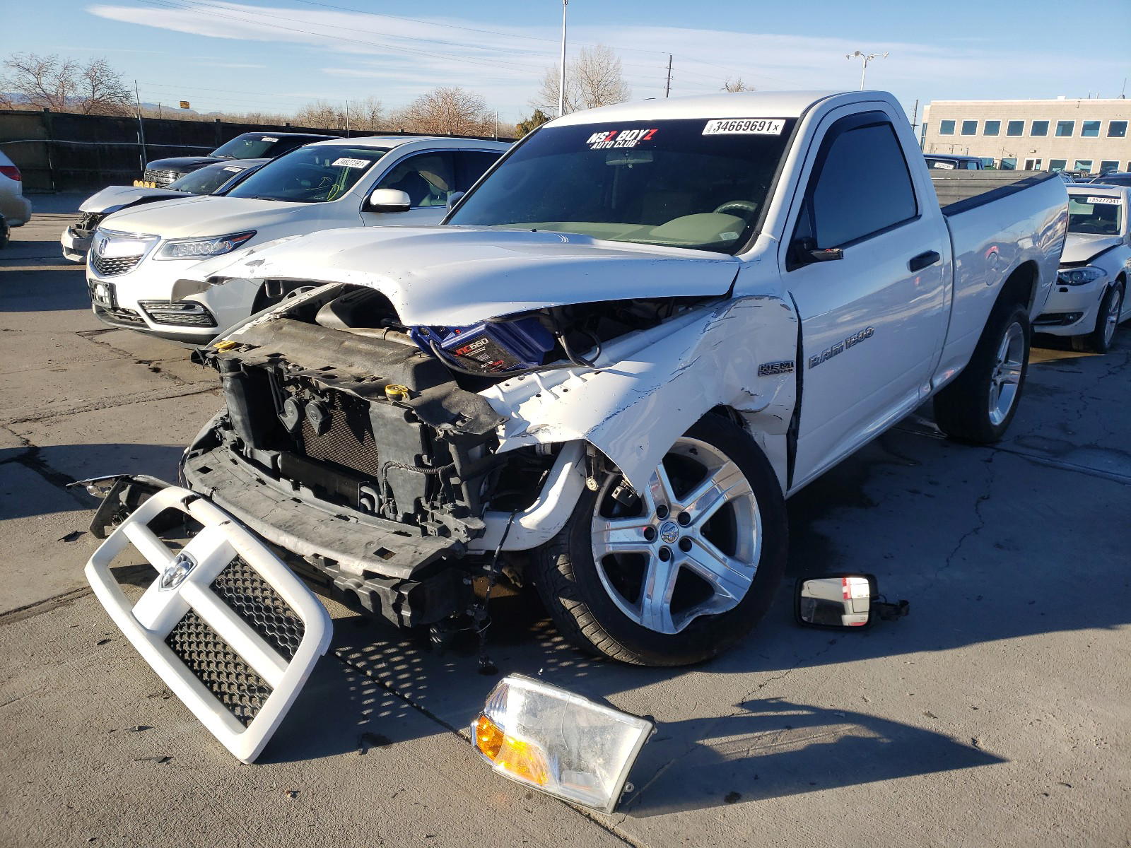 Photo 2 from auction – 2012 DODGE RAM 1500 S with VIN 3C6JD7AT5CG136674