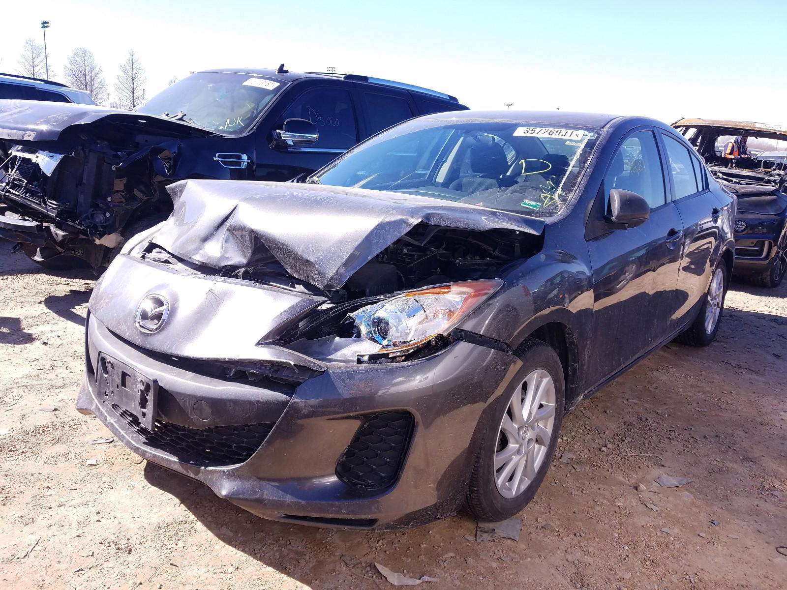 Photo 2 from auction – 2012 MAZDA 3 I with VIN JM1BL1V74C1619131