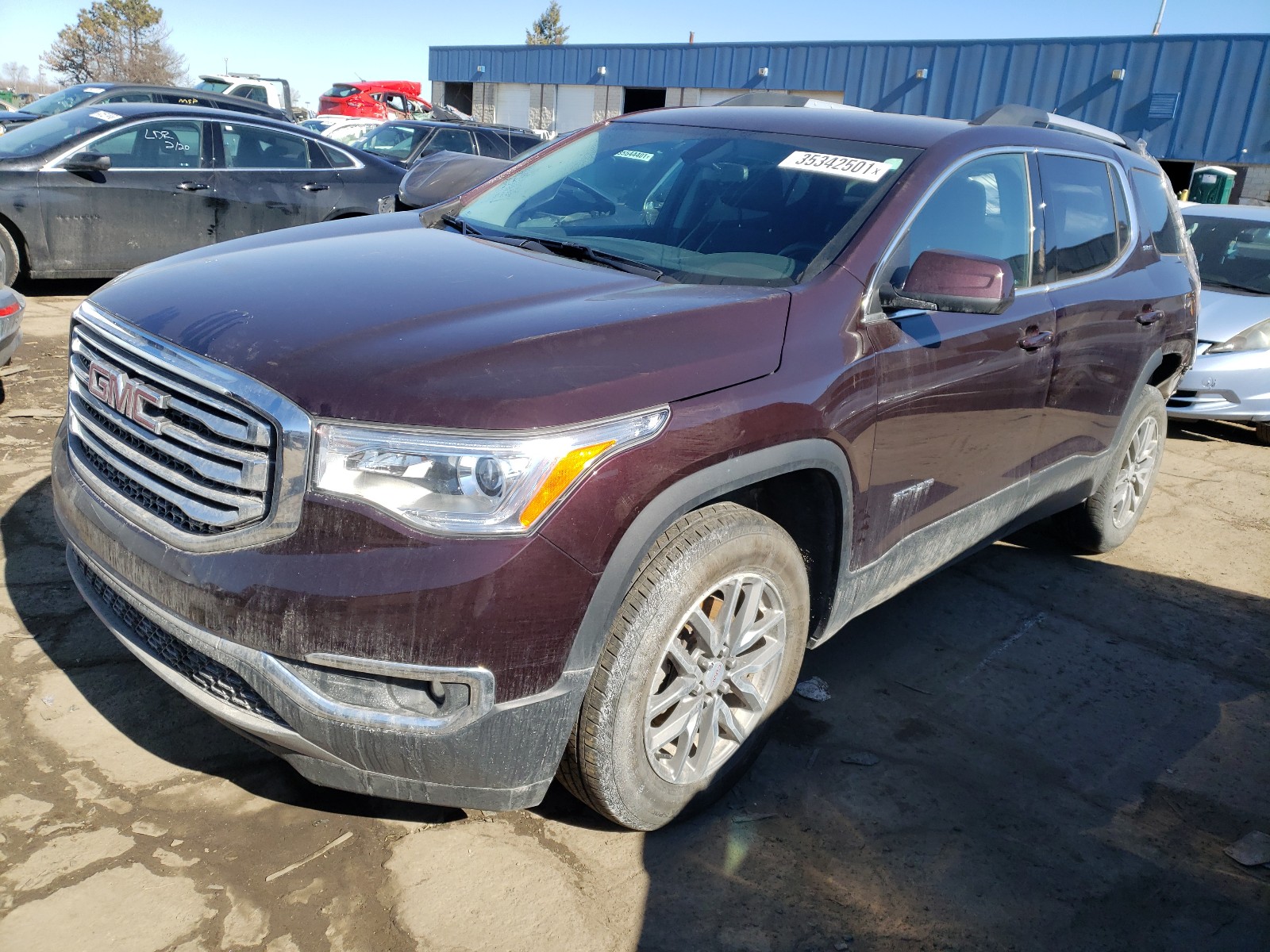 Photo 2 from auction – 2018 GMC ACADIA SLE with VIN 1GKKNLLS8JZ123605