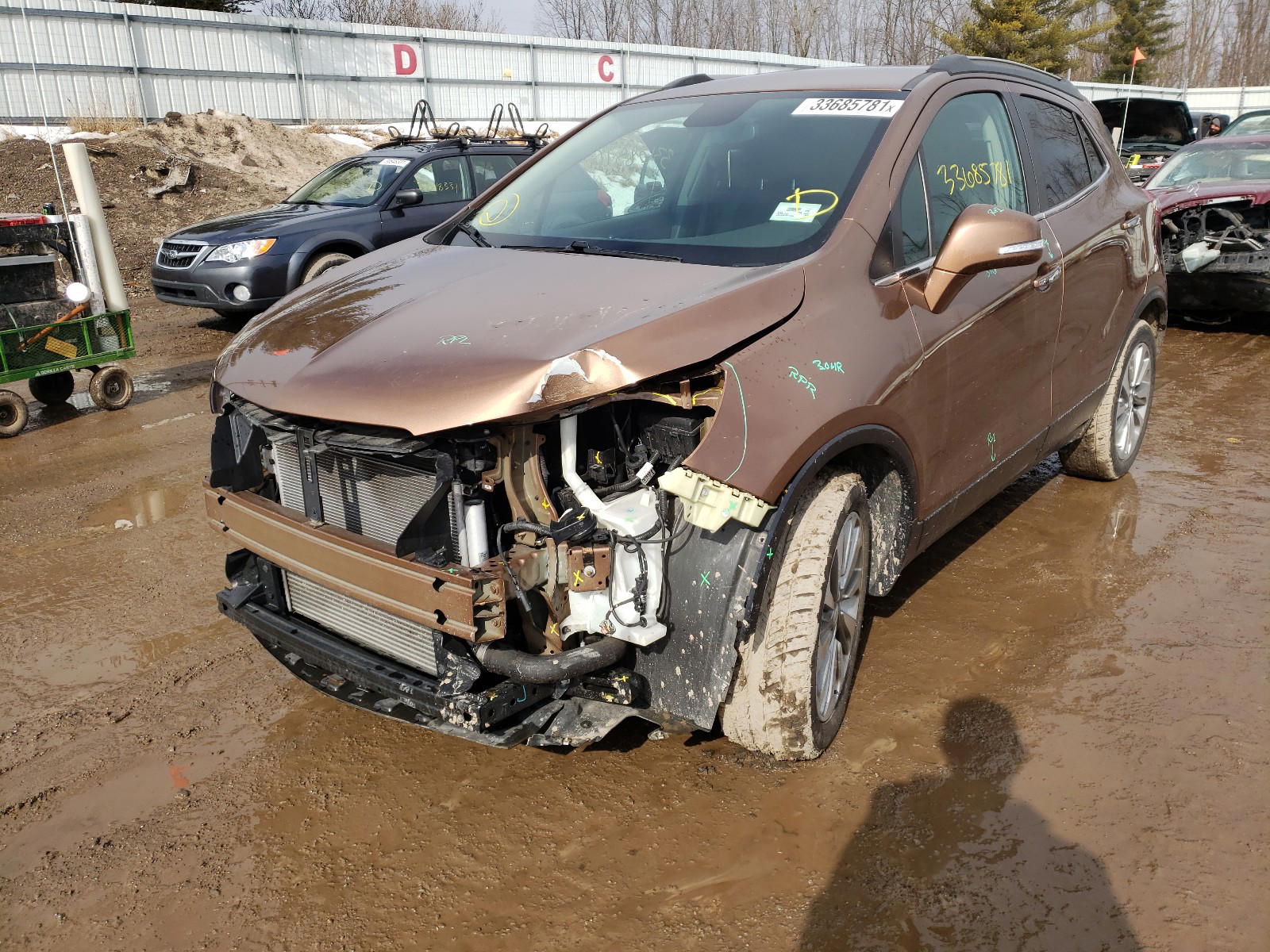 Photo 2 from auction – 2017 BUICK ENCORE PRE with VIN KL4CJASB7HB119334