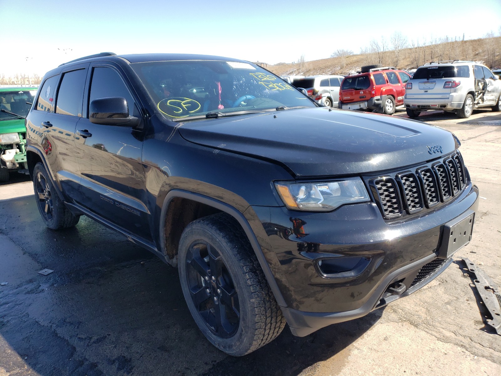 JEEP GRAND CHER 2018 with VIN 1C4RJFAG3JC361595 - Photo from auction