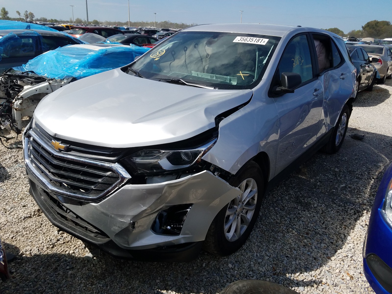 Photo 2 from auction – 2020 CHEVROLET EQUINOX LS with VIN 3GNAXHEV5LS592325