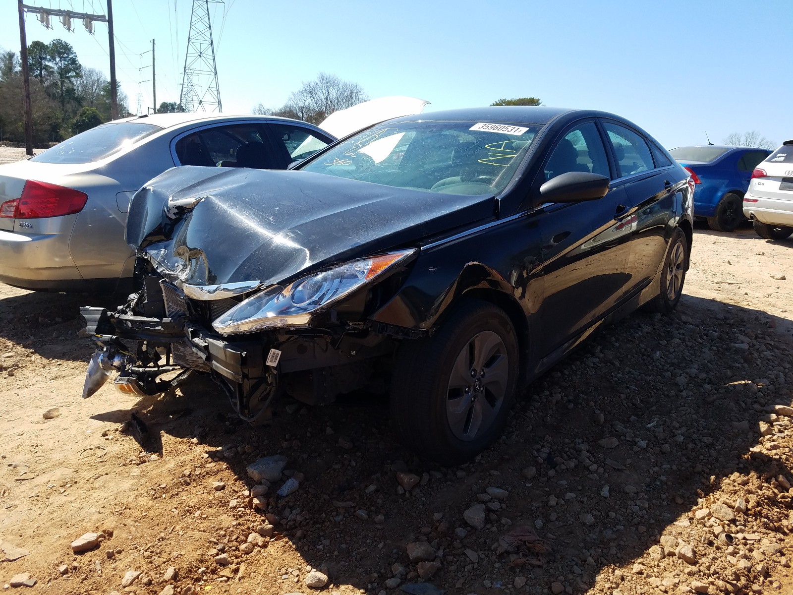 Photo 2 from auction – 2014 HYUNDAI SONATA GLS with VIN 5NPEB4AC3EH814928