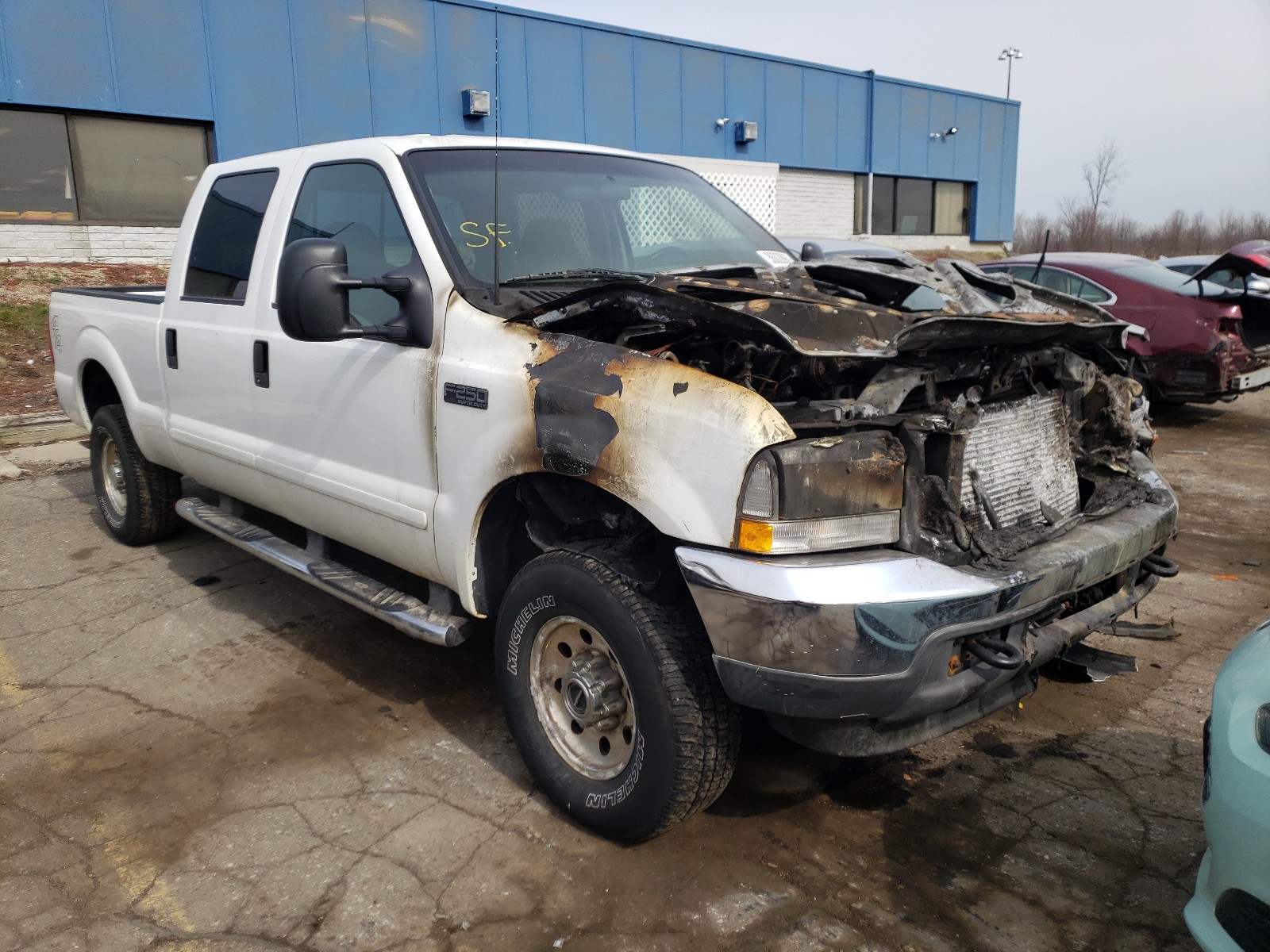 FORD F250 SUPER 2002 with VIN 1FTNW21F42EA83456 - Photo from auction