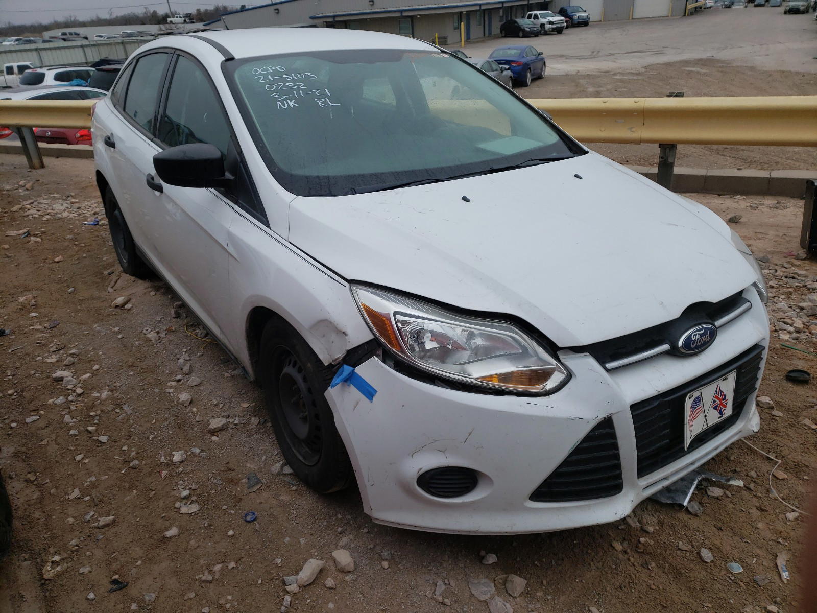 FORD FOCUS S 2012 with VIN 1FAHP3E24CL250232 - Photo from auction