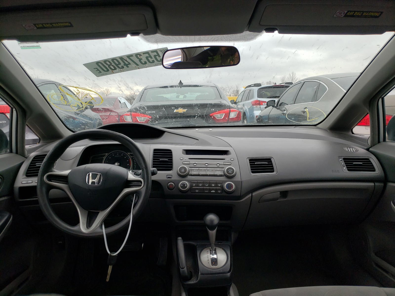 Photo 9 from auction – 2010 HONDA CIVIC VP with VIN 19XFA1F39AE080468