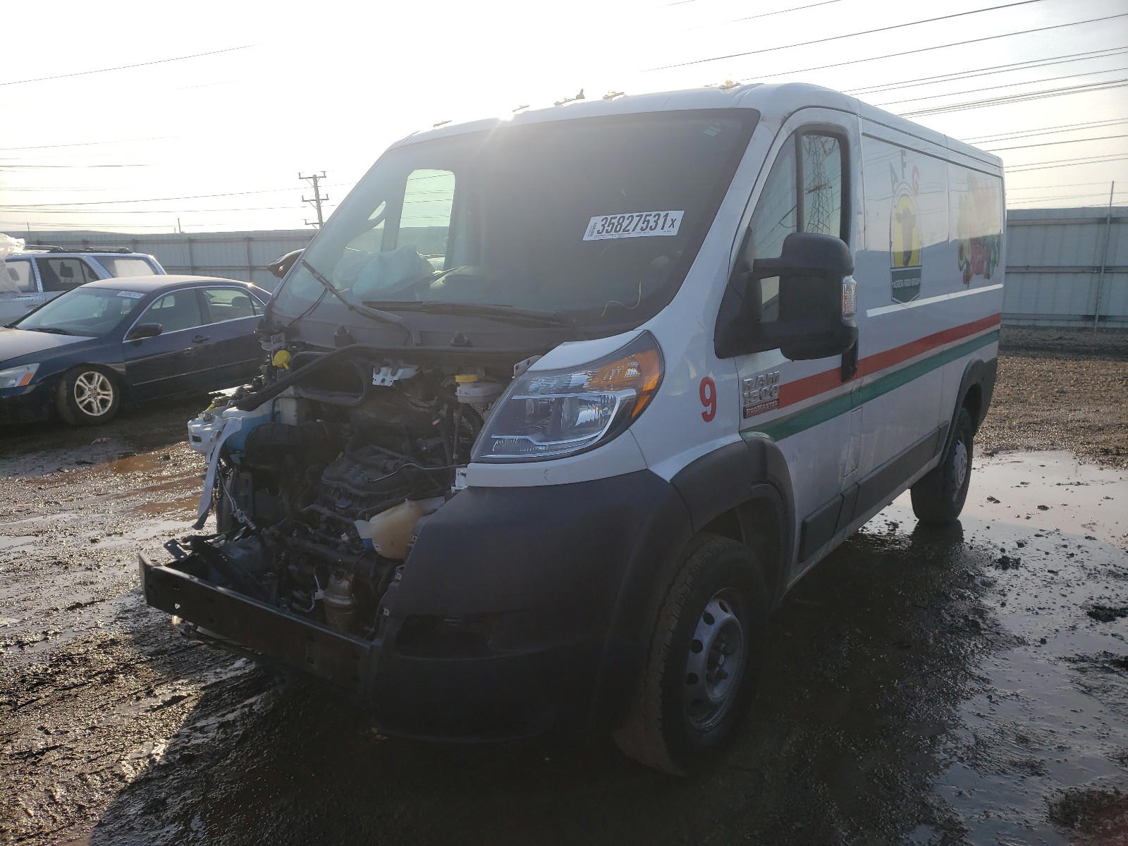Photo 2 from auction – 2019 RAM PROMASTER with VIN 3C6TRVAG8KE509279