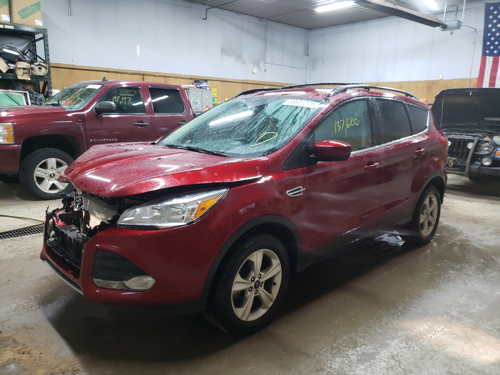 Photo 2 from auction – 2014 FORD ESCAPE SE with VIN 1FMCU9GX7EUA28124