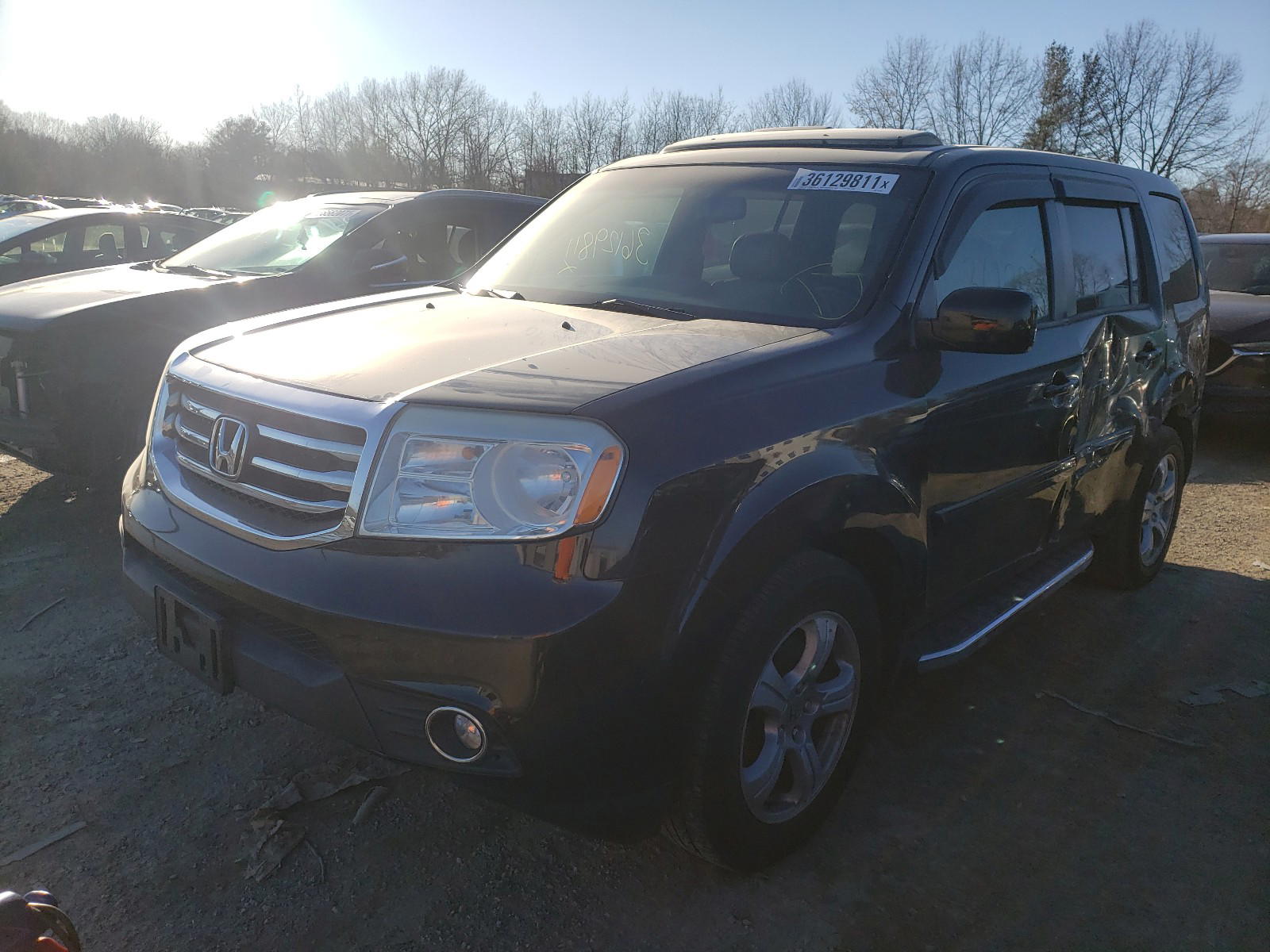 Photo 2 from auction – 2012 HONDA PILOT EXLN with VIN 5FNYF4H79CB001292