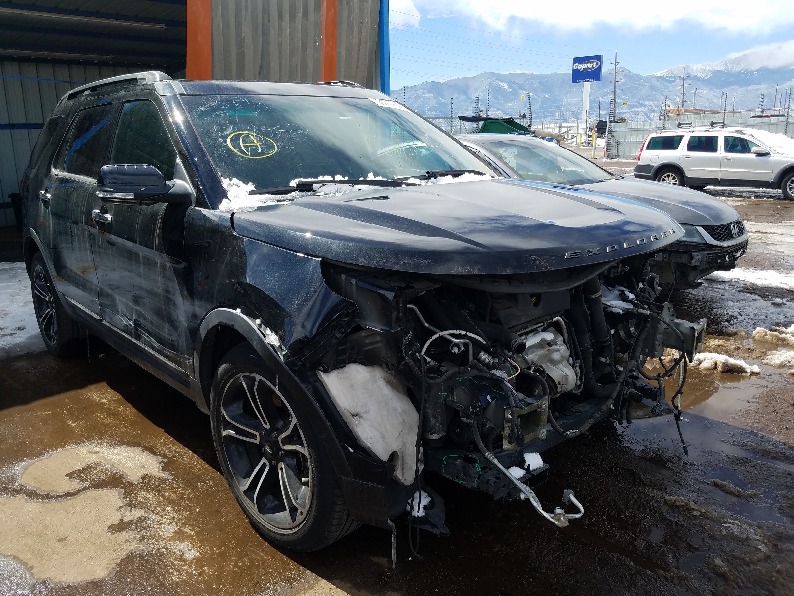 FORD EXPLORER S 2014 with VIN 1FM5K8GT4EGA59268 - Photo from auction