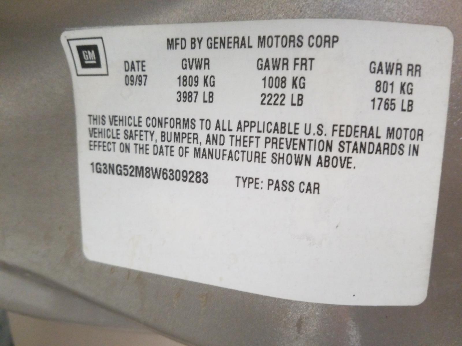 Photo 10 from auction – 2005 CHEVROLET CLASSIC with VIN 1G1ND52F55M239948
