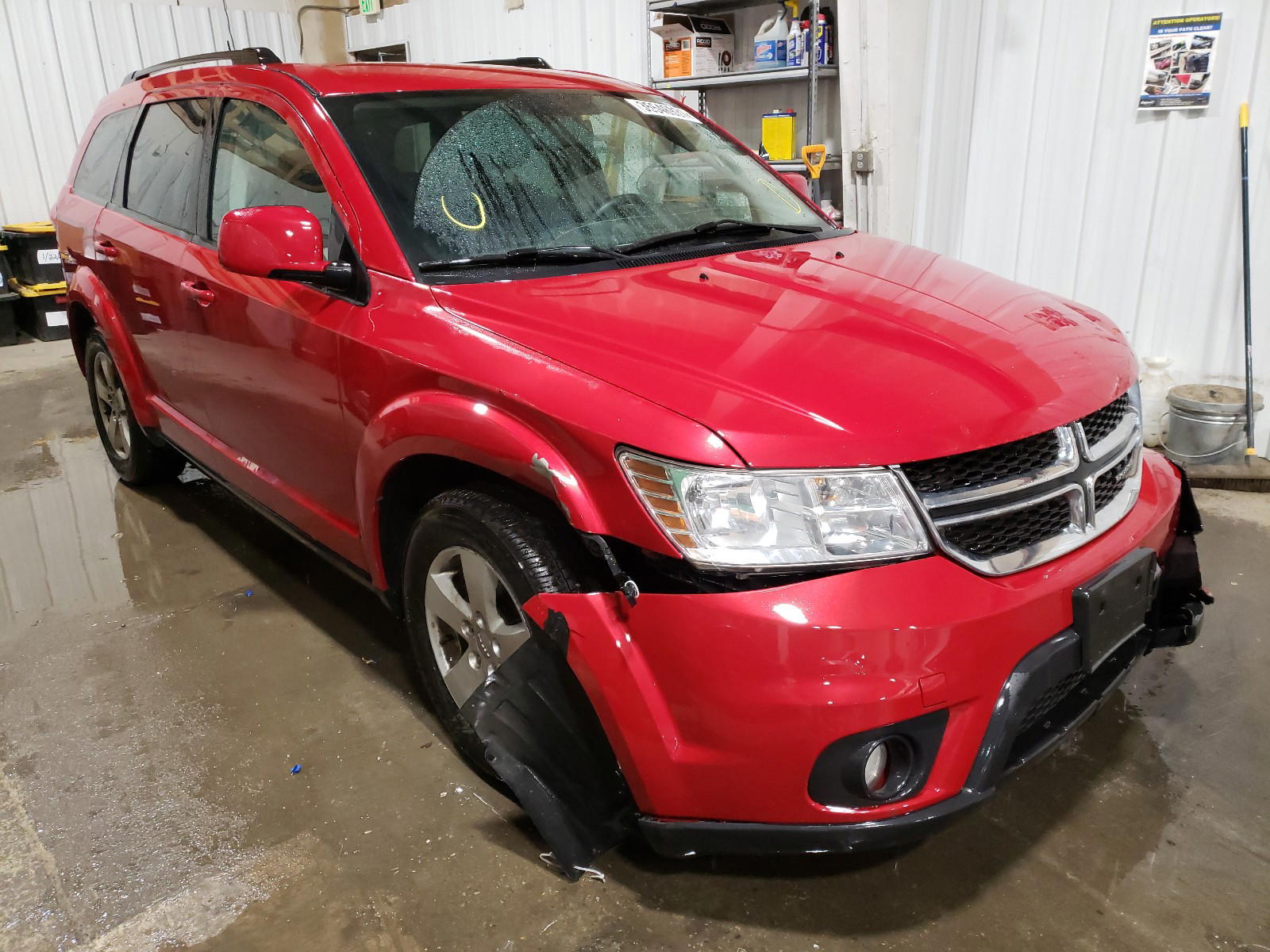 DODGE JOURNEY SX 2012 with VIN 3C4PDDBG4CT258369 - Photo from auction