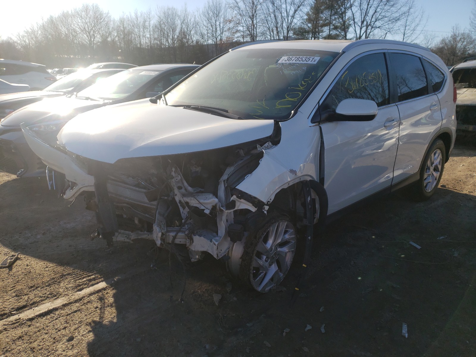 Photo 2 from auction – 2015 HONDA CR-V EX with VIN 5J6RM4H5XFL132624