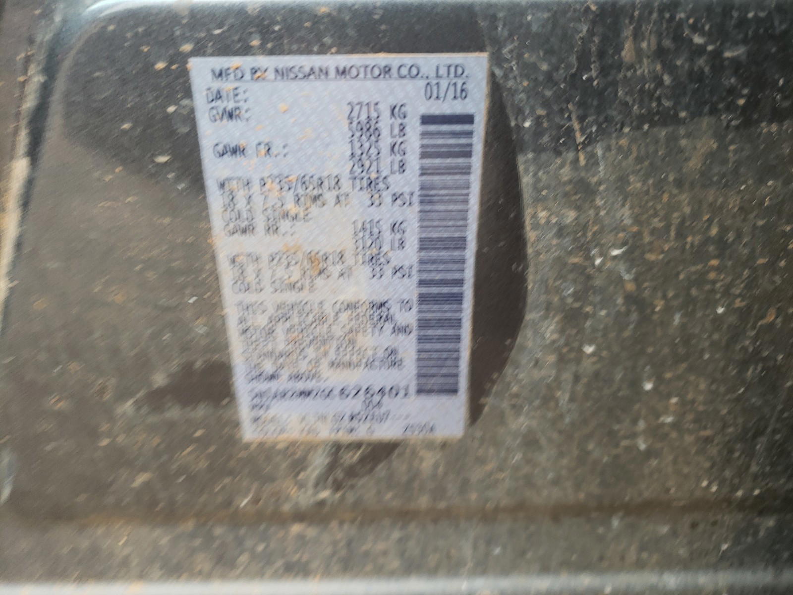 Photo 10 from auction – 2016 NISSAN PATHFINDER with VIN 5N1AR2MM2GC626401