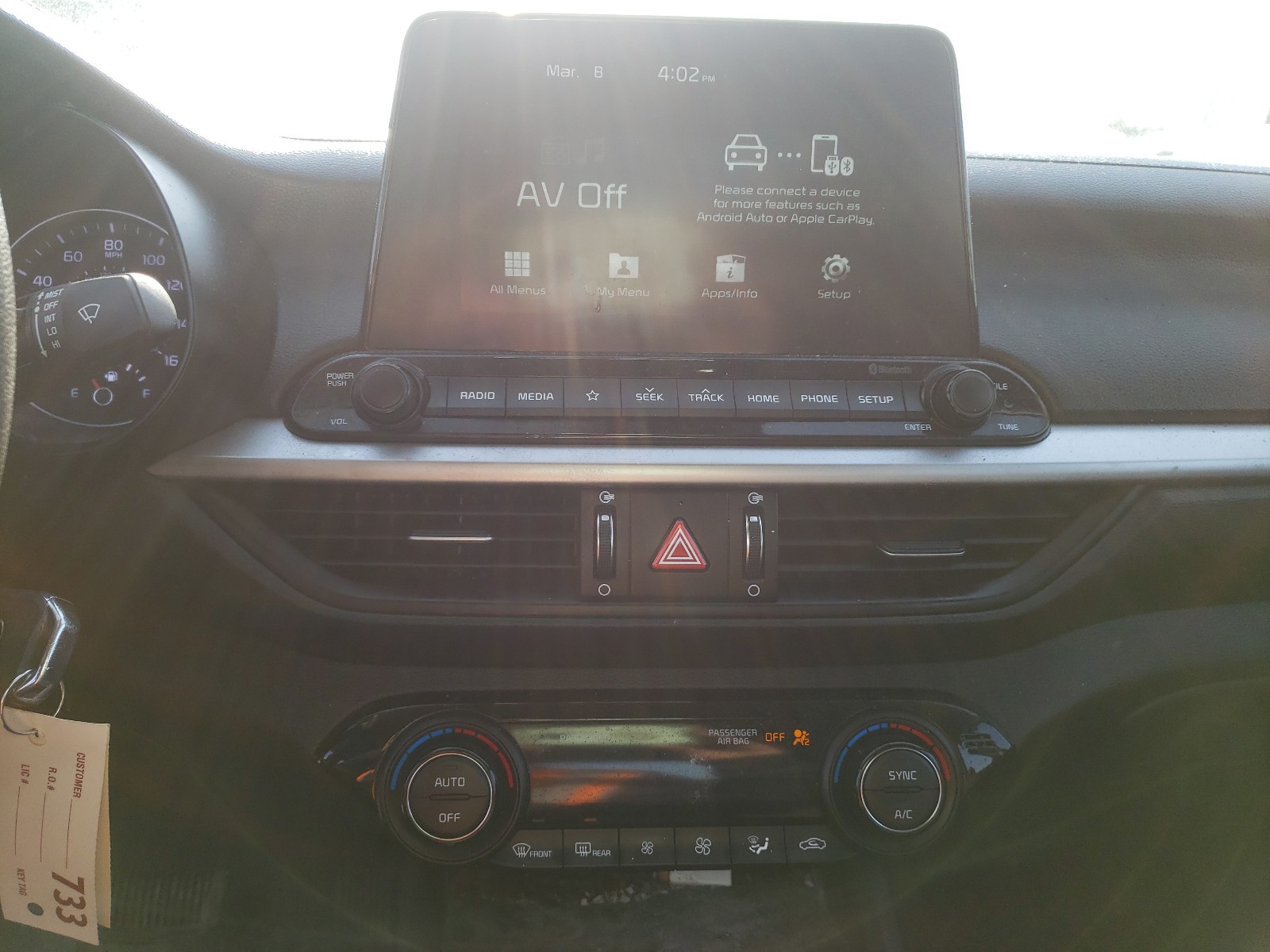 Photo 9 from auction – 2019 KIA FORTE FE with VIN 3KPF24AD8KE135489