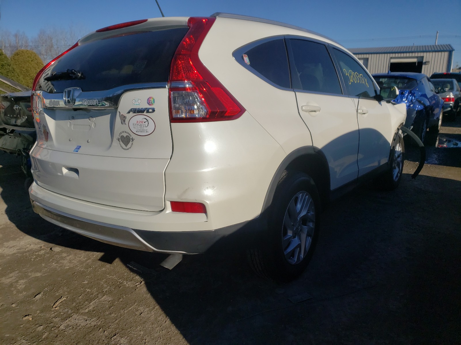 Photo 4 from auction – 2015 HONDA CR-V EX with VIN 5J6RM4H5XFL132624