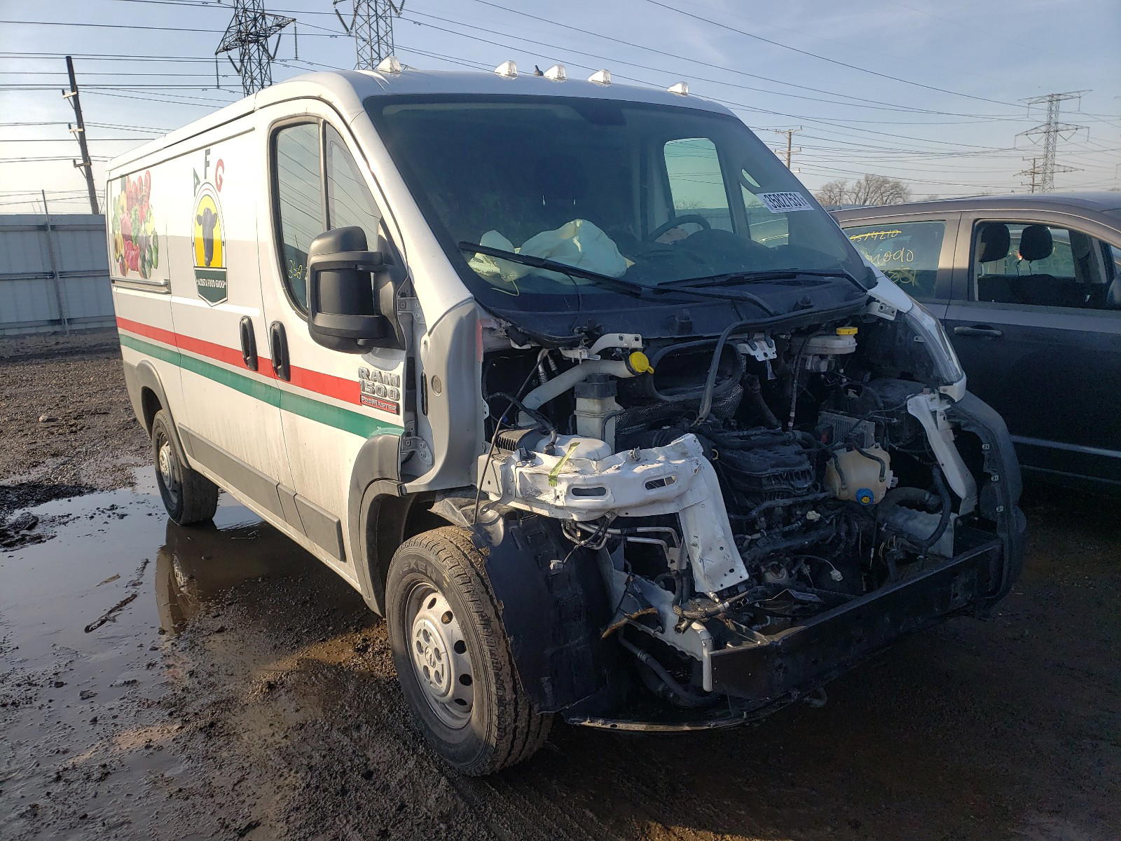 RAM PROMASTER 2019 with VIN 3C6TRVAG8KE509279 - Photo from auction