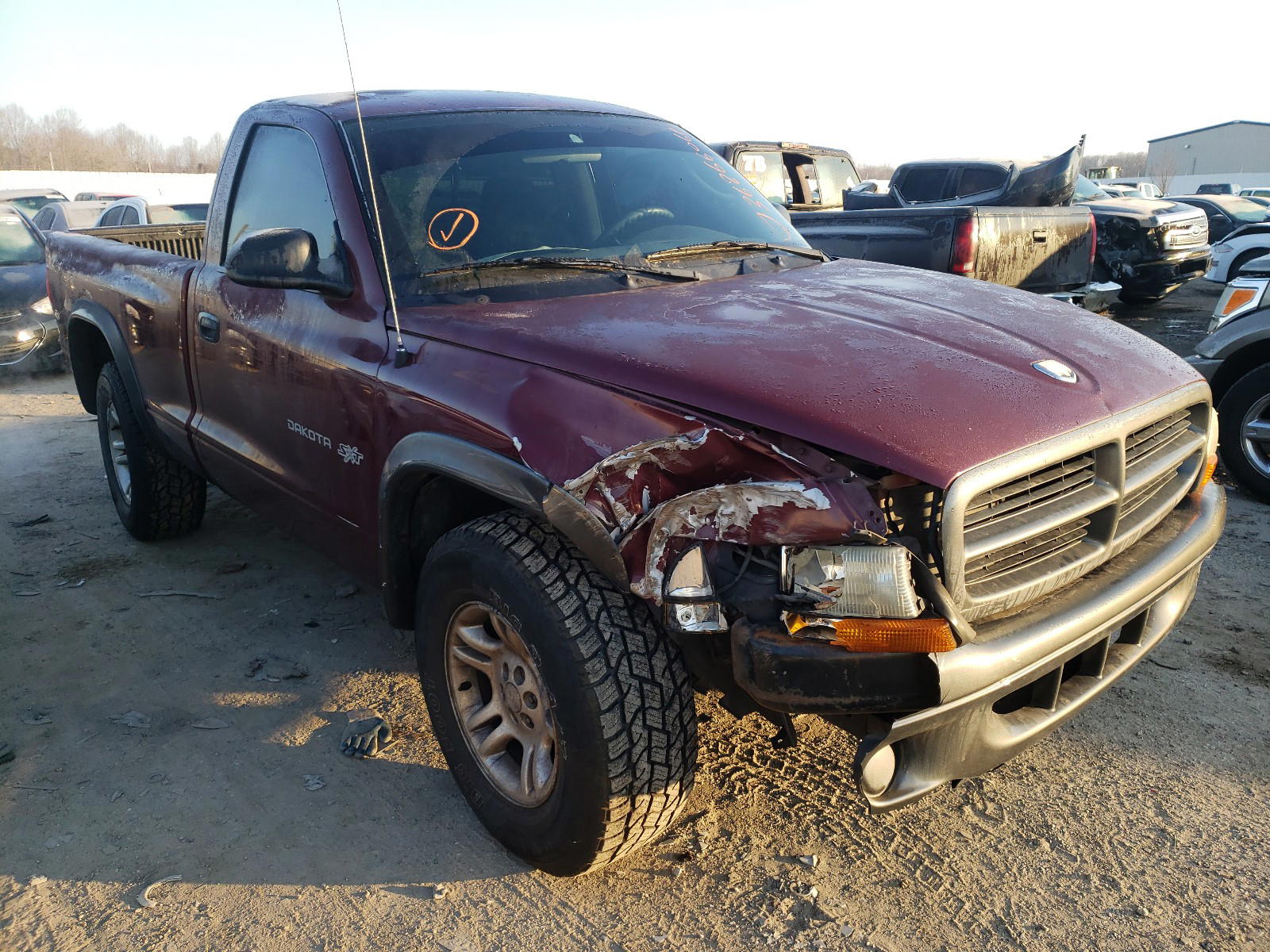 DODGE DAKOTA BAS 2002 with VIN 1B7FL16X22S716613 - Photo from auction