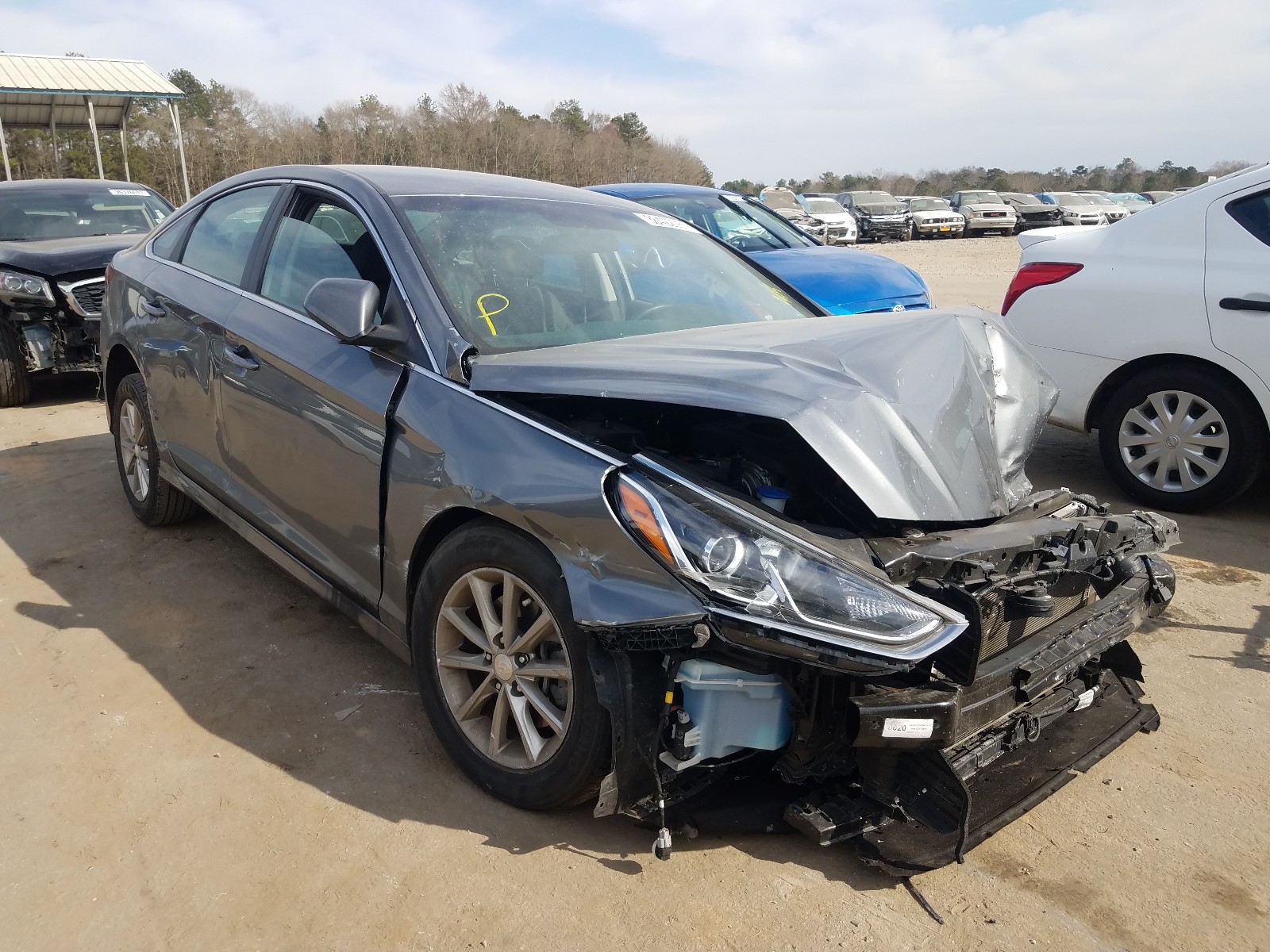 HYUNDAI SONATA SE 2019 with VIN 5NPE24AF4KH756091 - Photo from auction