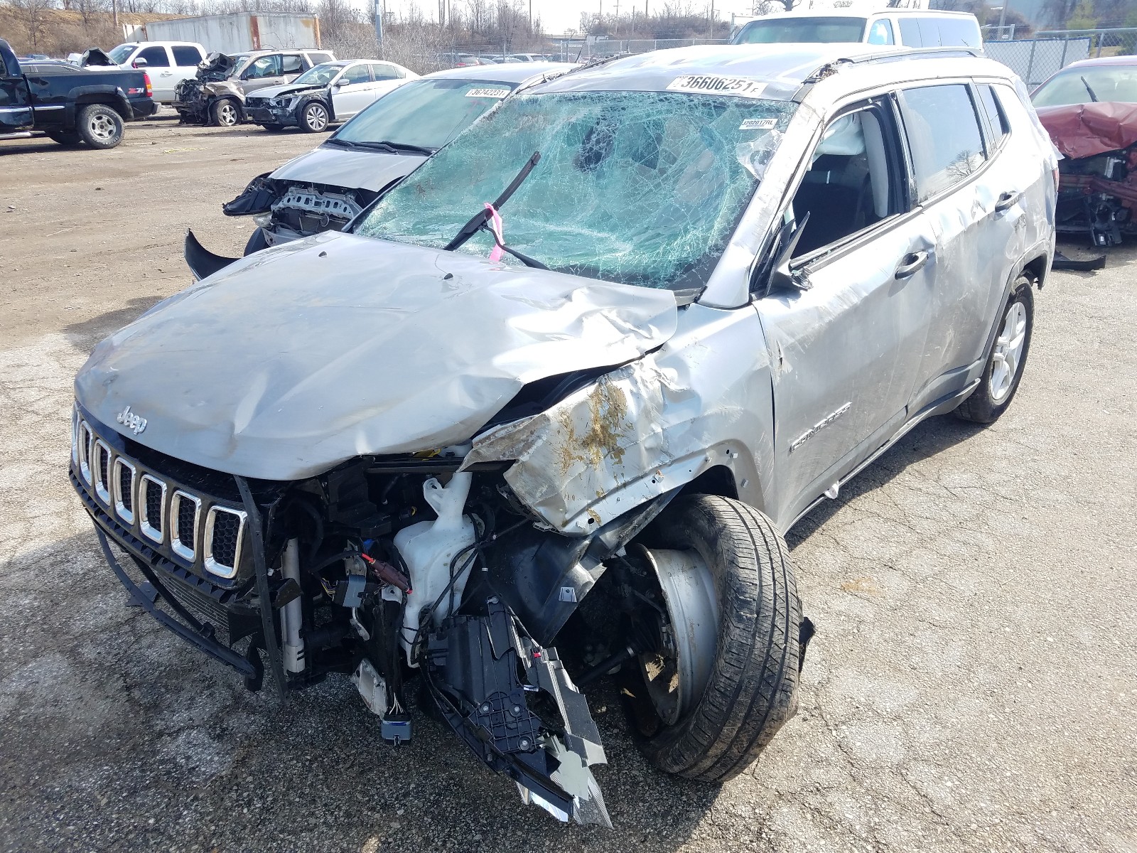 Photo 9 from auction – 2020 JEEP COMPASS SP with VIN 3C4NJCABXLL253421
