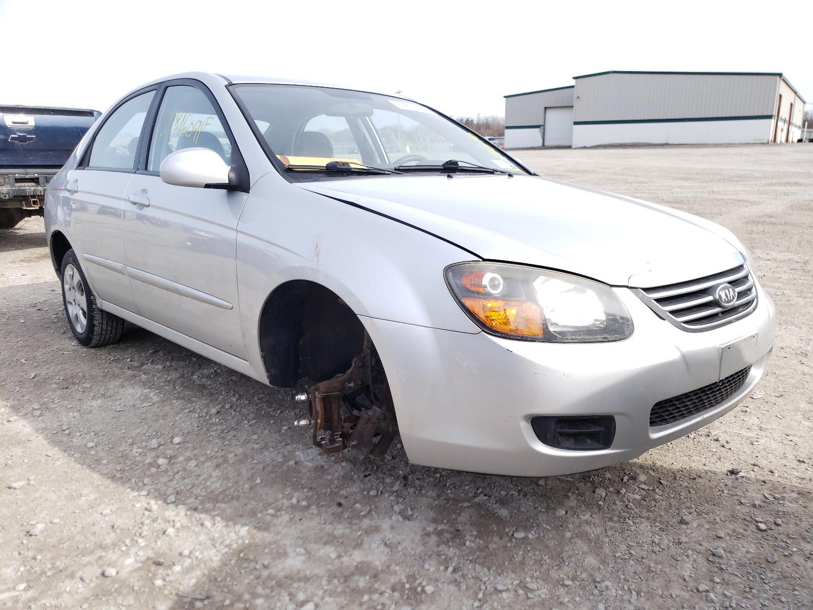 KIA SPECTRA EX 2009 with VIN KNAFE222495643146 - Photo from auction