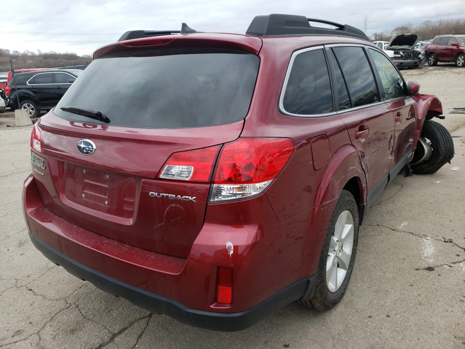 Photo 4 from auction – 2013 SUBARU OUTBACK 2. with VIN 4S4BRCJC0D3297151