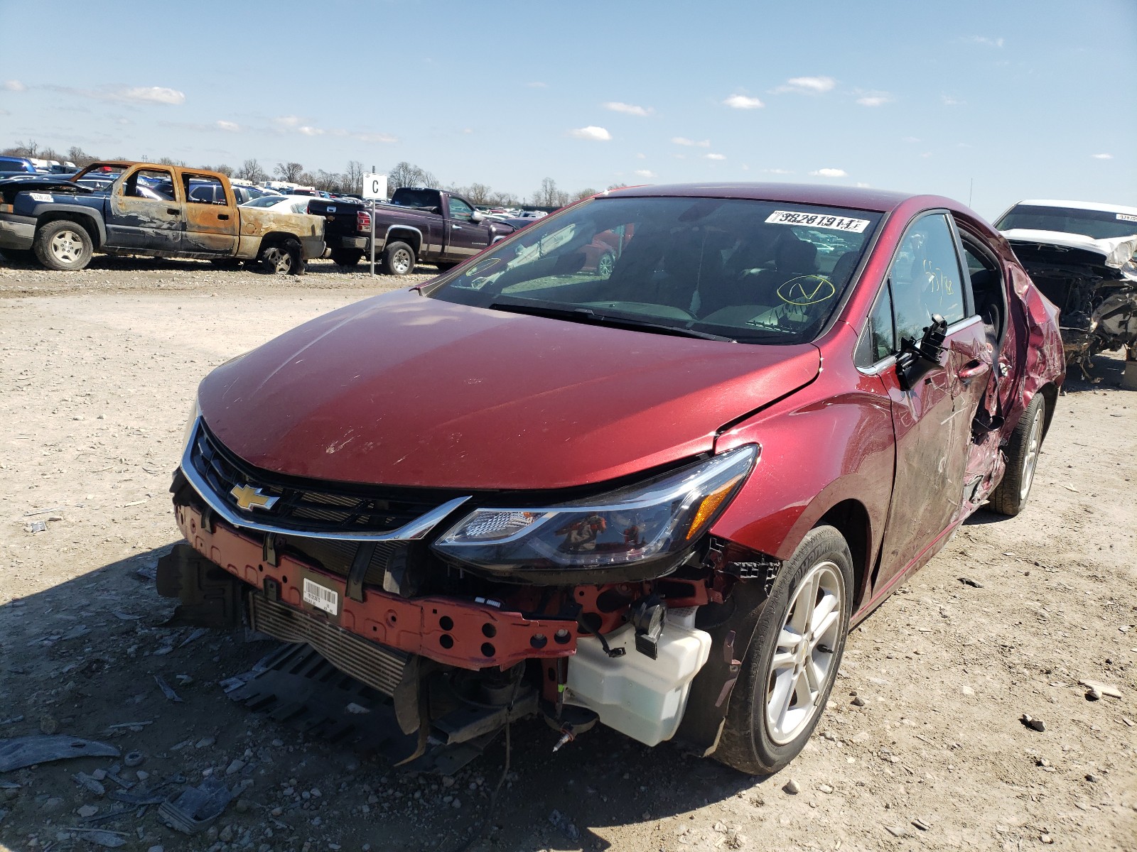 Photo 2 from auction – 2016 CHEVROLET CRUZE LT with VIN 1G1BE5SM6G7309747