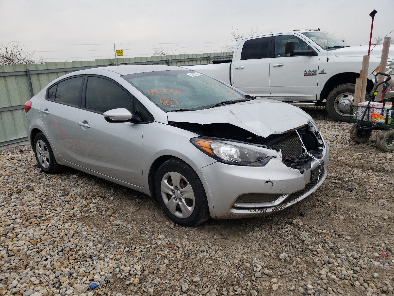 KIA FORTE LX 2016 with VIN KNAFK4A61G5535704 - Photo from auction