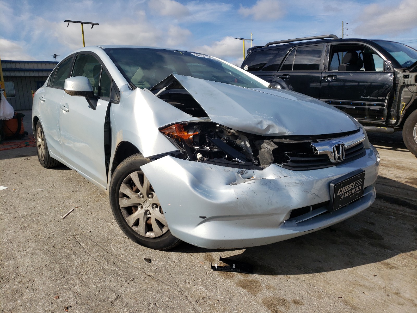 Photo 1 from auction – 2012 HONDA CIVIC LX with VIN 2HGFB2F59CH566257