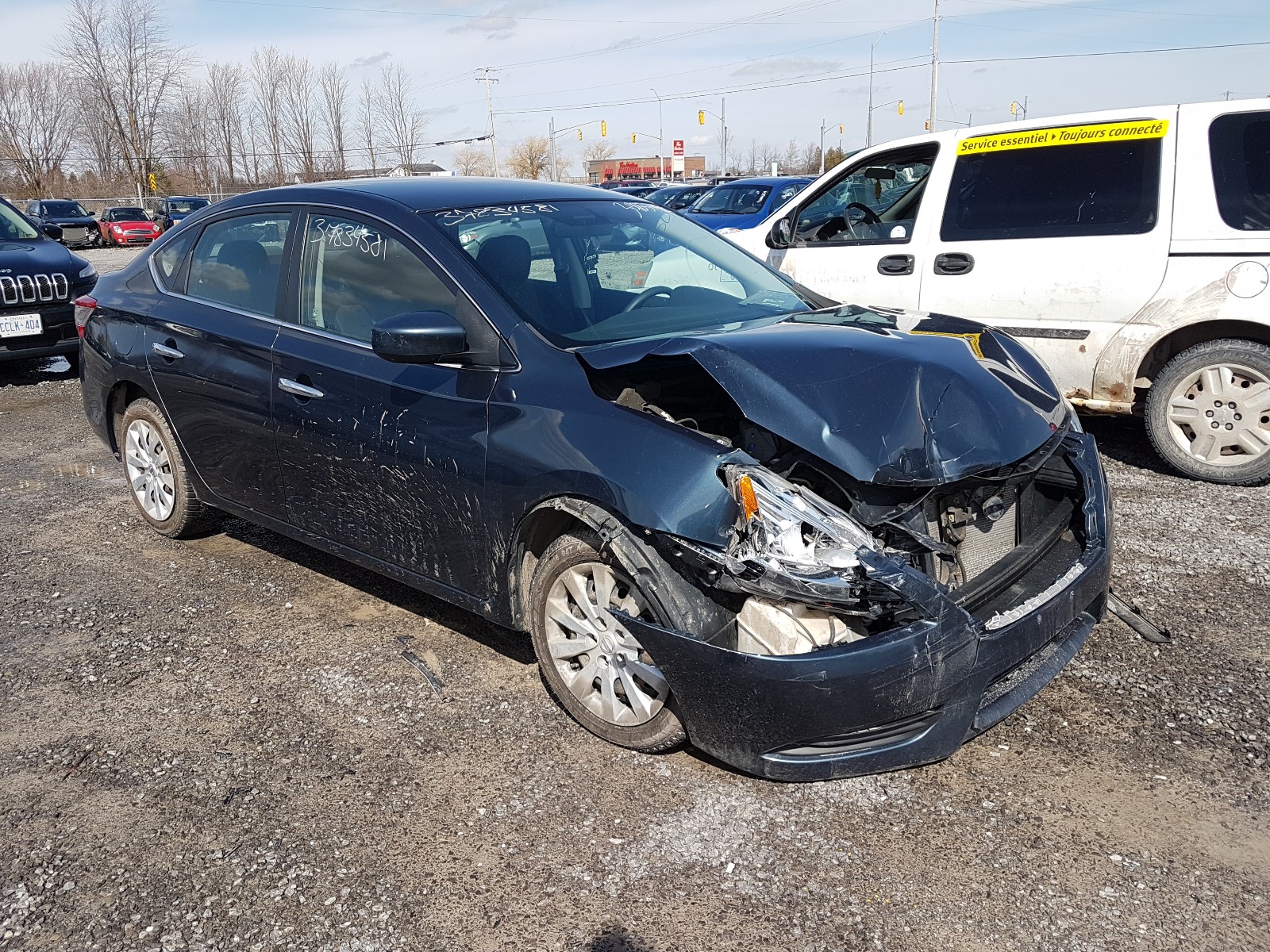 Photo 1 from auction – 2014 NISSAN SENTRA S with VIN 3N1AB7AP0EL696696