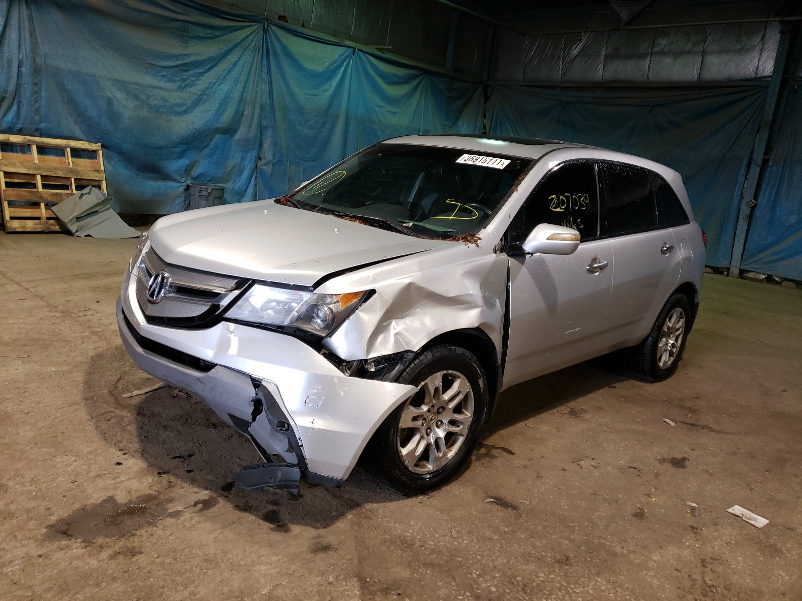 Photo 2 from auction – 2009 ACURA MDX TECHNO with VIN 2HNYD28479H534514