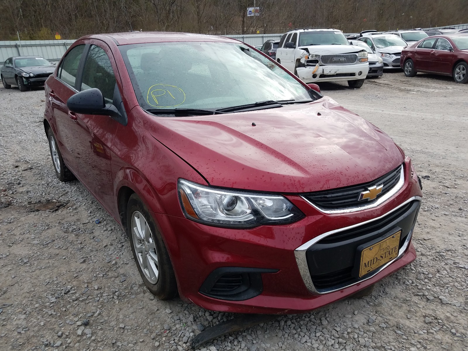 CHEVROLET SONIC LT 2020 with VIN 1G1JD5SB3L4104752 - Photo from auction