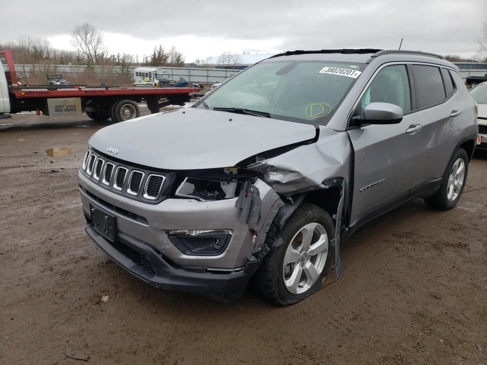 Photo 9 from auction – 2019 JEEP COMPASS LA with VIN 3C4NJDBB3KT834276